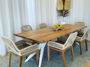Renting out with online payment: Hamptons Dining Area and Hand-Woven Chairs