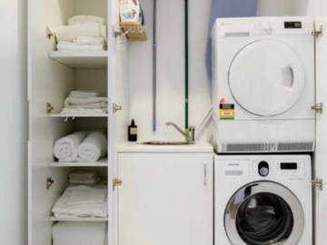 Renting out with online payment: Pristine Laundry Area