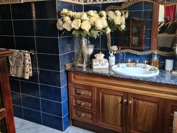 Renting out with online payment: Moulin Rouge Inspired Bathroom
